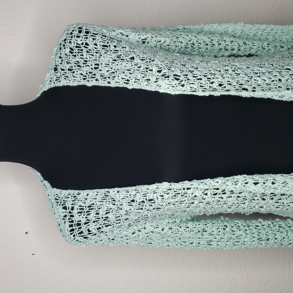 NEW Kaktus Open Knit Soft Open Front Long Sleeves Cardigan Size S/M Beachy - Picture 2 of 16